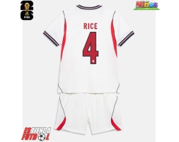 Inglaterra Declan Rice #4 Primera Equipación Niños Mundial 2026 Manga Corta (+ Pantalones cortos)